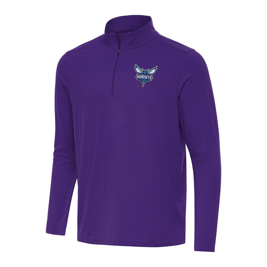 Charlotte Hornets Antigua Intent Quarter-Zip Top - Purple sale