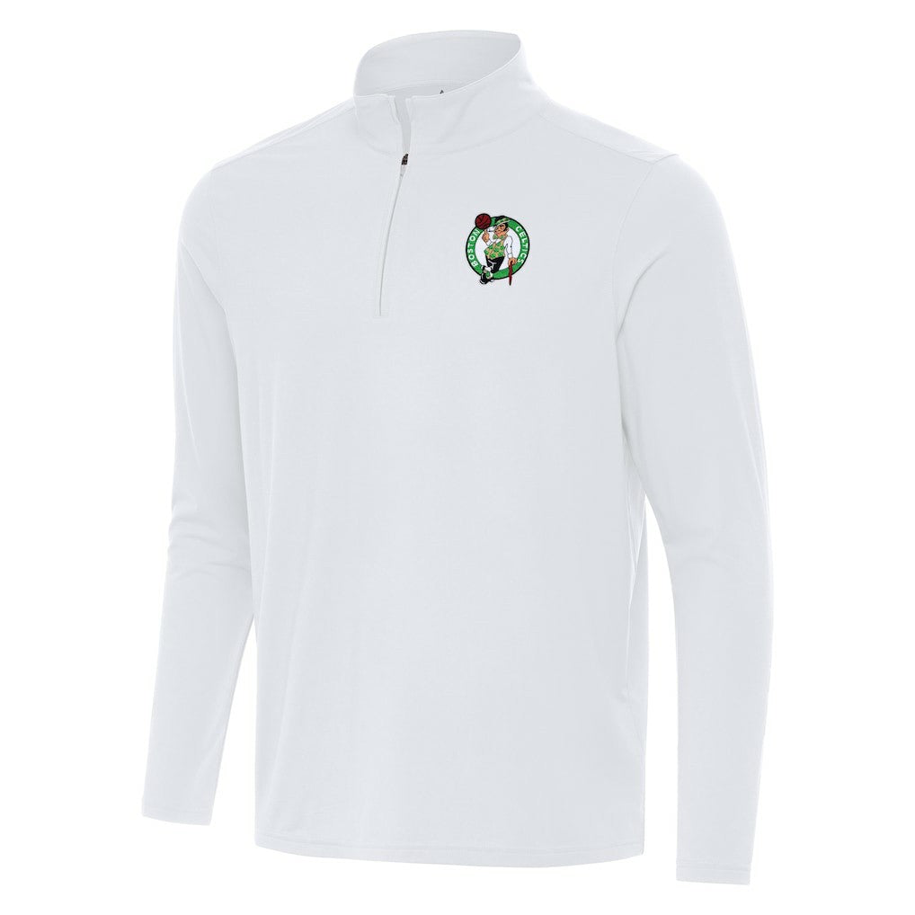 Boston Celtics Antigua Intent Quarter-Zip Top - White sale