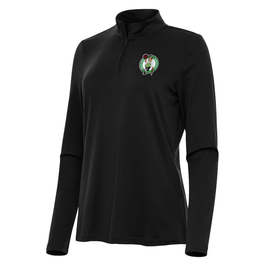 Boston Celtics Antigua Women's Reprocess Quarter-Zip Top - Black online