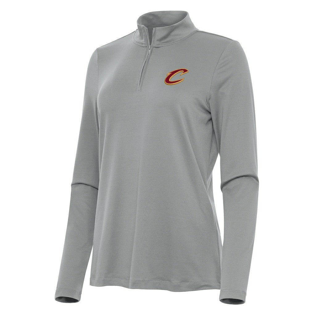 Cleveland Cavaliers Antigua Women's Reprocess Quarter-Zip Top sale - Gray for sale