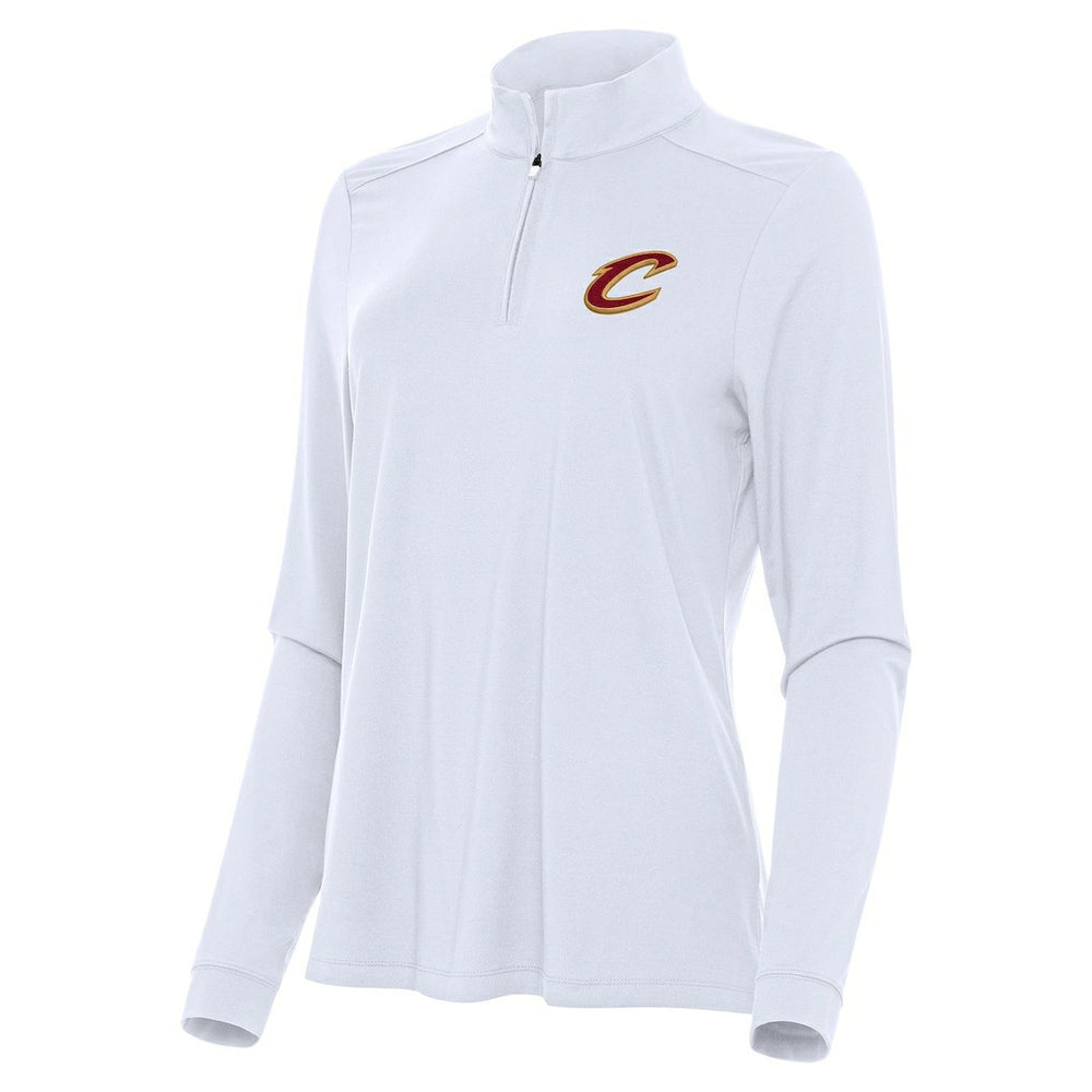 Cleveland Cavaliers Antigua Women's Intent Quarter-Zip Top sale - White online