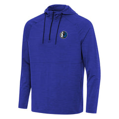 Dallas Mavericks Antigua Spikes Raglan Quarter-Zip Hoodie sale - Heather Blue cheap