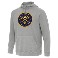 Denver Nuggets Antigua Cloud Pullover Hoodie sale - Heather Gray on sale