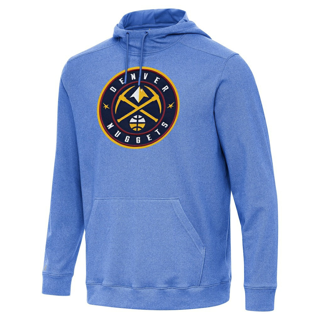 Denver Nuggets Antigua Cloud Pullover Hoodie sale - Heather Blue sale