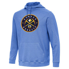 Denver Nuggets Antigua Cloud Pullover Hoodie sale - Heather Blue sale
