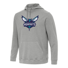 Charlotte Hornets Antigua Cloud Pullover Hoodie - Heather Gray on sale