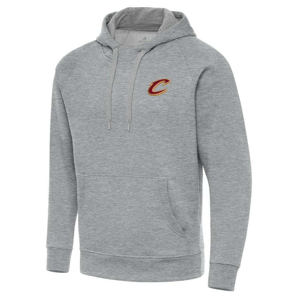 Cleveland Cavaliers Antigua Big & Tall Victory Raglan Pullover Hoodie - Heather Gray discount