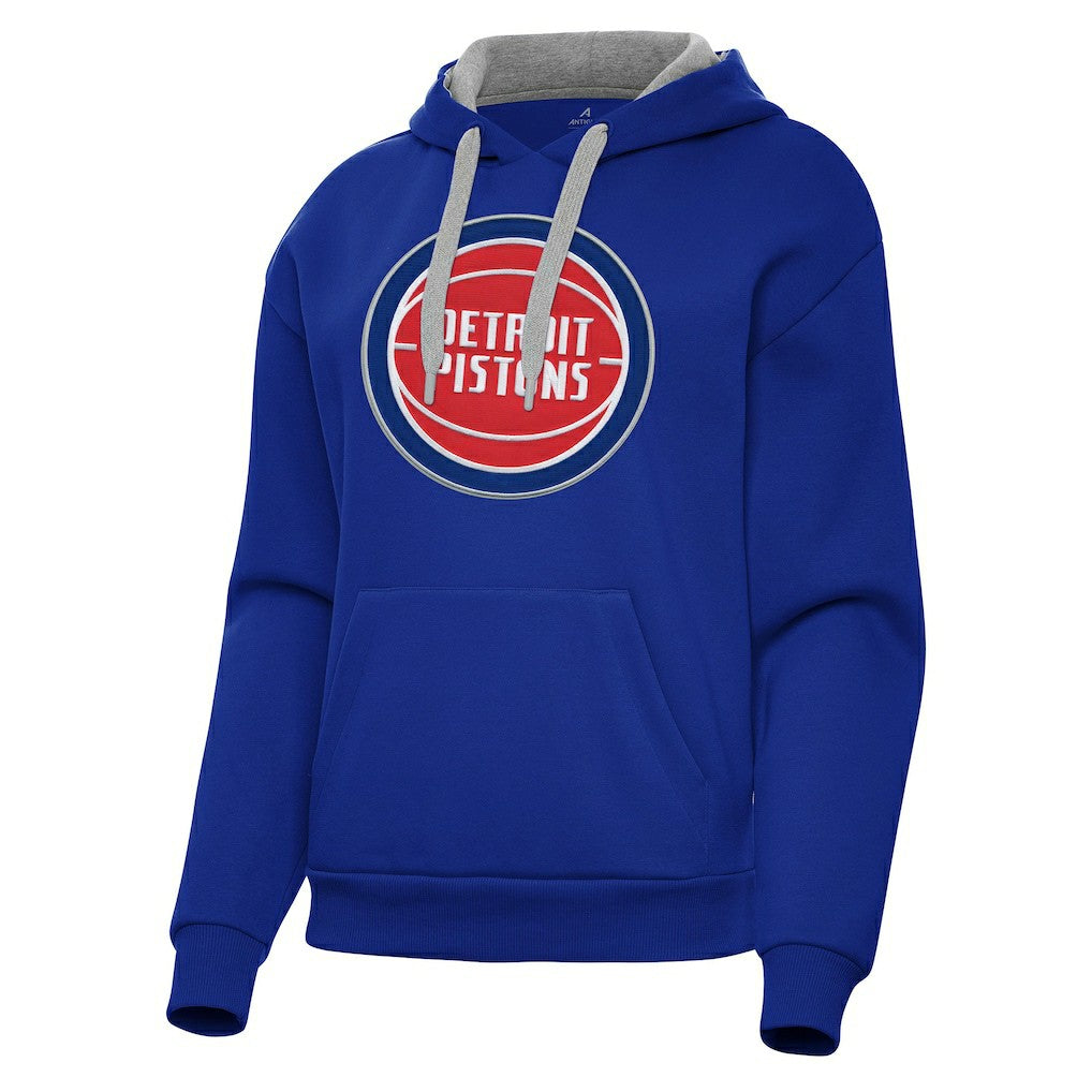 Detroit Pistons Antigua Women's Victory Pullover Hoodie sale - Blue on sale