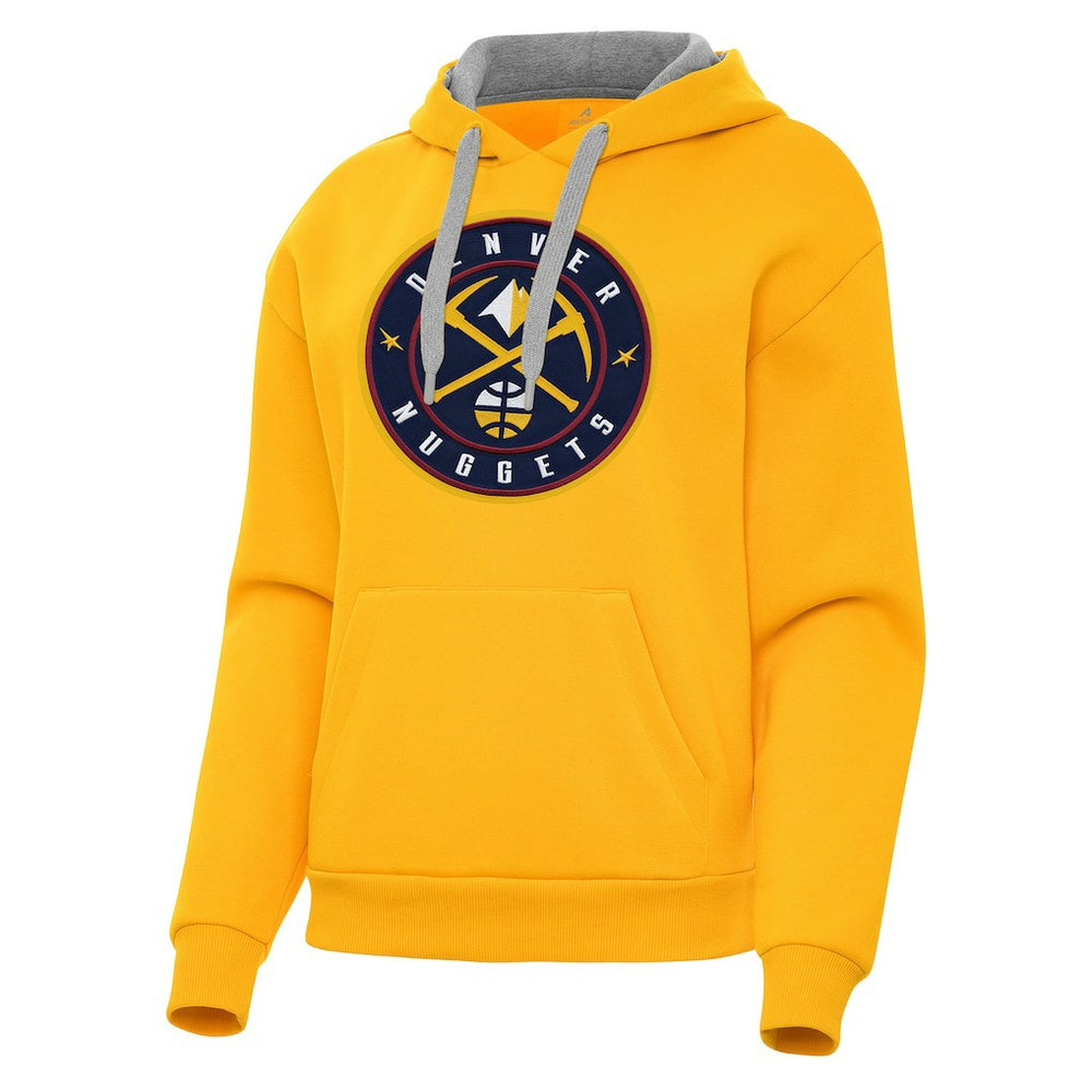 Denver Nuggets Antigua Women's Victory Pullover Hoodie sale - Gold for sale