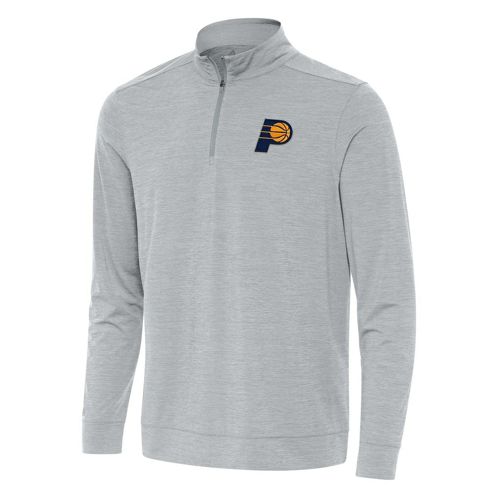 Indiana Pacers Antigua Bright Quarter-Zip Top - Heather Gray shop
