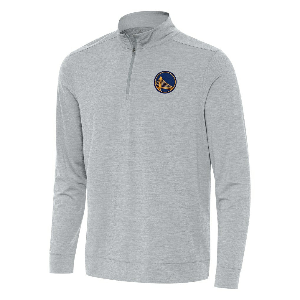 Golden State Warriors Antigua Bright Quarter-Zip Top sale - Heather Gray for sale