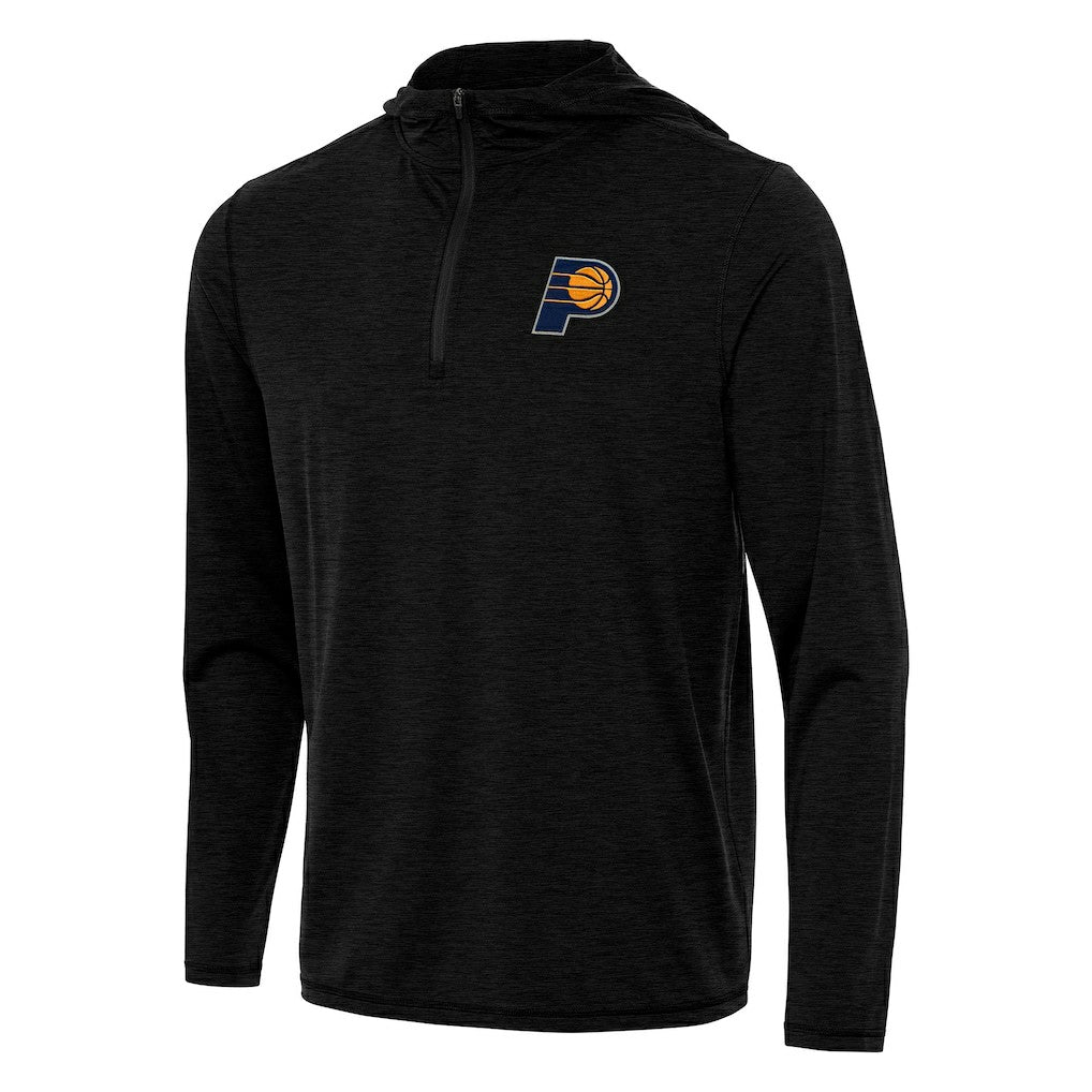 Indiana Pacers Antigua Tidy Quarter-Zip Hoodie - Heather Black shop
