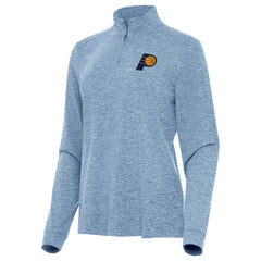 Indiana Pacers Antigua Women's Mentor Quarter-Zip Mock Long Sleeve Top - Heather Aqua outlet
