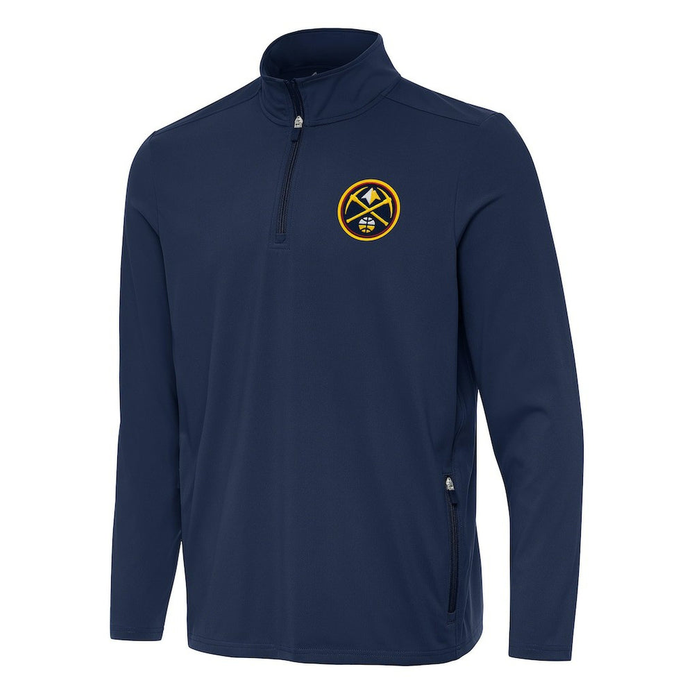 Denver Nuggets Antigua Perilous Quarter-Zip Sweatshirt sale - Navy outlet