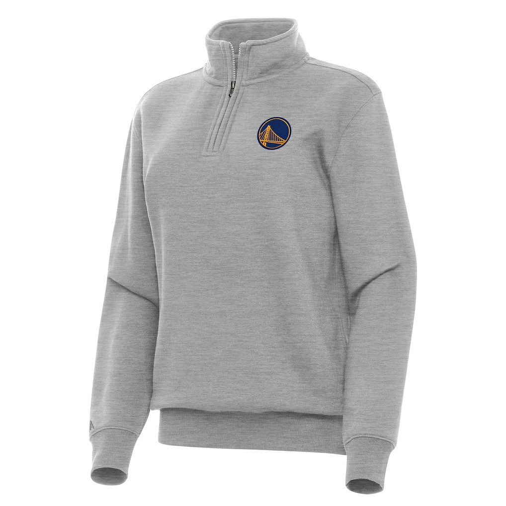 Golden State Warriors Antigua Women's Victory Quarter-Zip Sweatshirt sale - Heather Gray discount