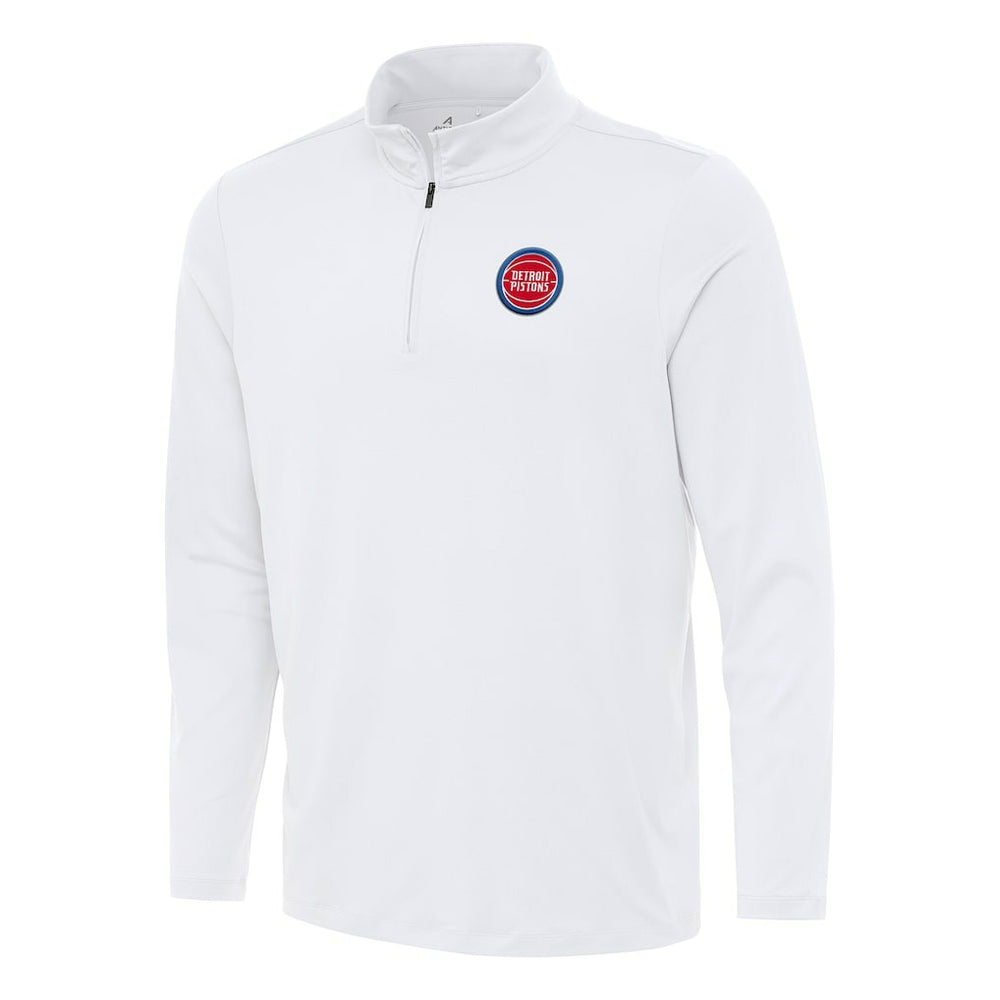Detroit Pistons Antigua Reprocess Quarter-Zip Top sale - White online