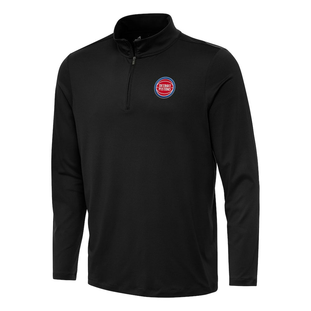 Detroit Pistons Antigua Reprocess Quarter-Zip Top sale - Black online