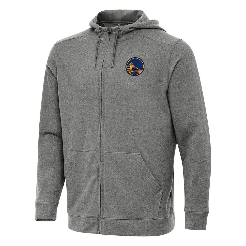 Golden State Warriors Antigua Effortless Full-Zip Hoodie Jacket sale - Heather Charcoal online