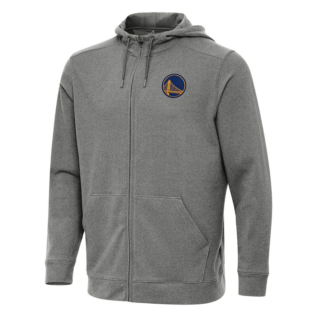Golden State Warriors Antigua Effortless Full-Zip Hoodie Jacket sale - Heather Charcoal online