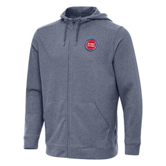 Detroit Pistons Antigua Effortless Full-Zip Hoodie Jacket sale - Heather Navy outlet
