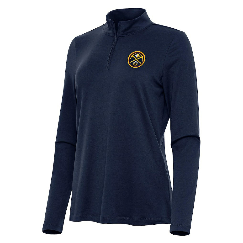 Denver Nuggets Antigua Women's Reprocess Quarter-Zip Top sale - Navy online