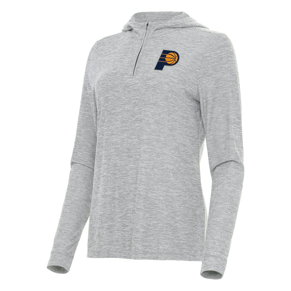 Indiana Pacers Antigua Women's Daybreak Quarter-Zip Hoodie - Heather Gray discount