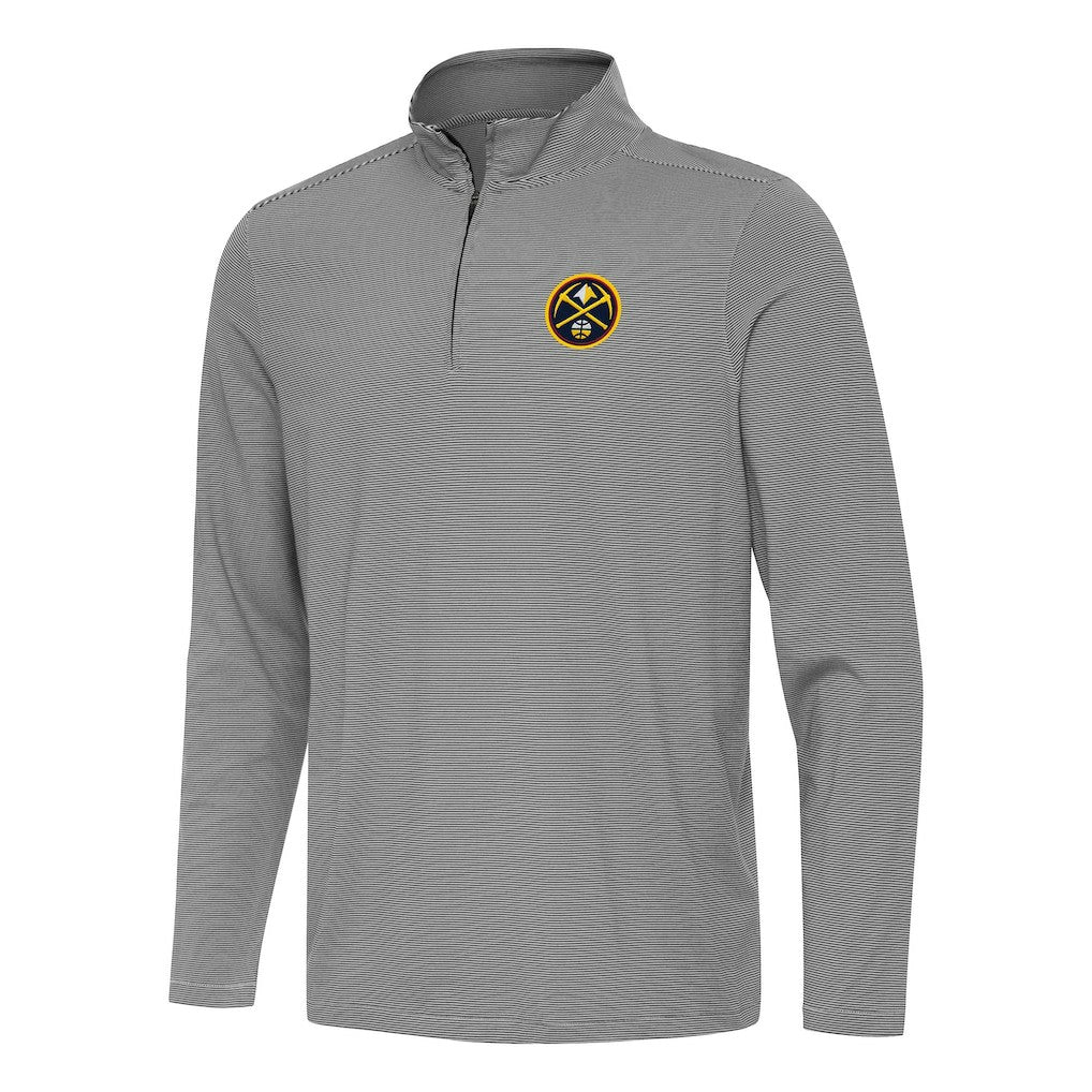 Denver Nuggets Antigua Twine Quarter-Zip Top sale - Black online