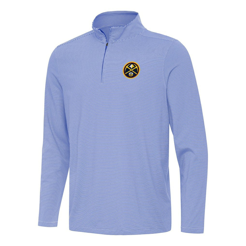 Denver Nuggets Antigua Twine Quarter-Zip Top sale - Royal online