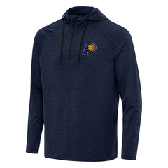 Indiana Pacers Antigua Spikes Raglan Quarter-Zip Hoodie - Heather Navy discount