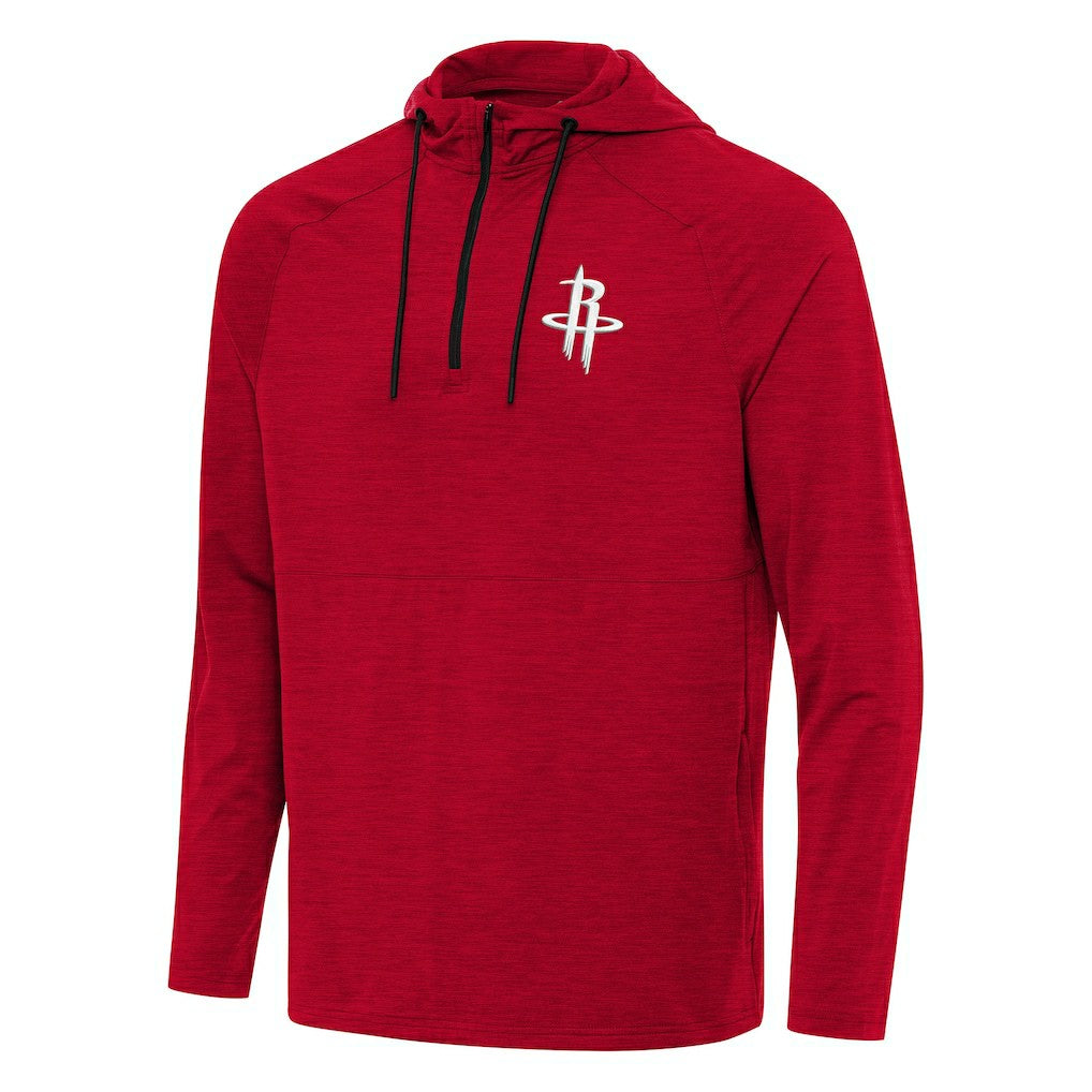 Houston Rockets Antigua Spikes Raglan Quarter-Zip Hoodie sale - Heather Red for sale
