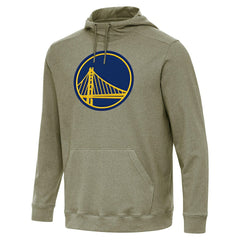 Golden State Warriors Antigua Cloud Pullover Hoodie sale - Heather Olive cheap