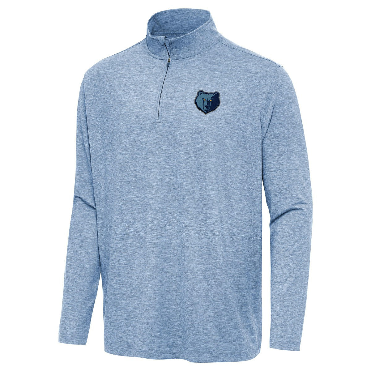 Memphis Grizzlies Antigua Hunk Quarter-Zip Top - Heather Aqua on sale