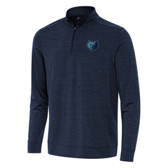 Memphis Grizzlies Antigua Bright Quarter-Zip Top - Heather Navy online