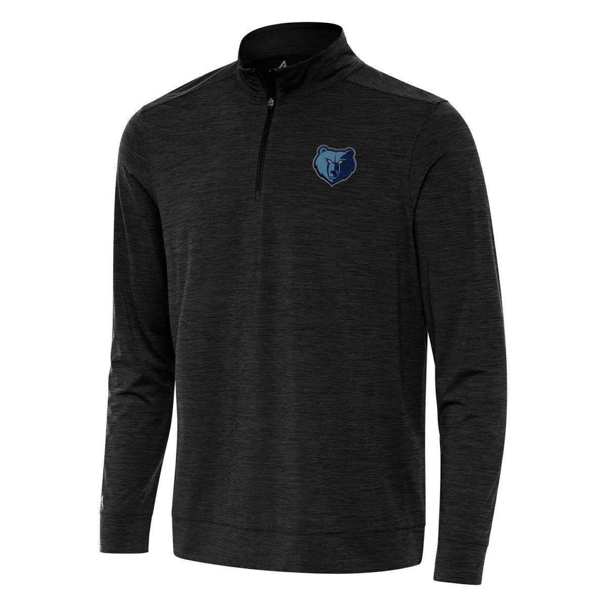 Memphis Grizzlies Antigua Bright Quarter-Zip Top - Heather Black shop