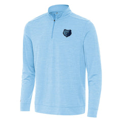 Memphis Grizzlies Antigua Bright Quarter-Zip Top - Light Blue online