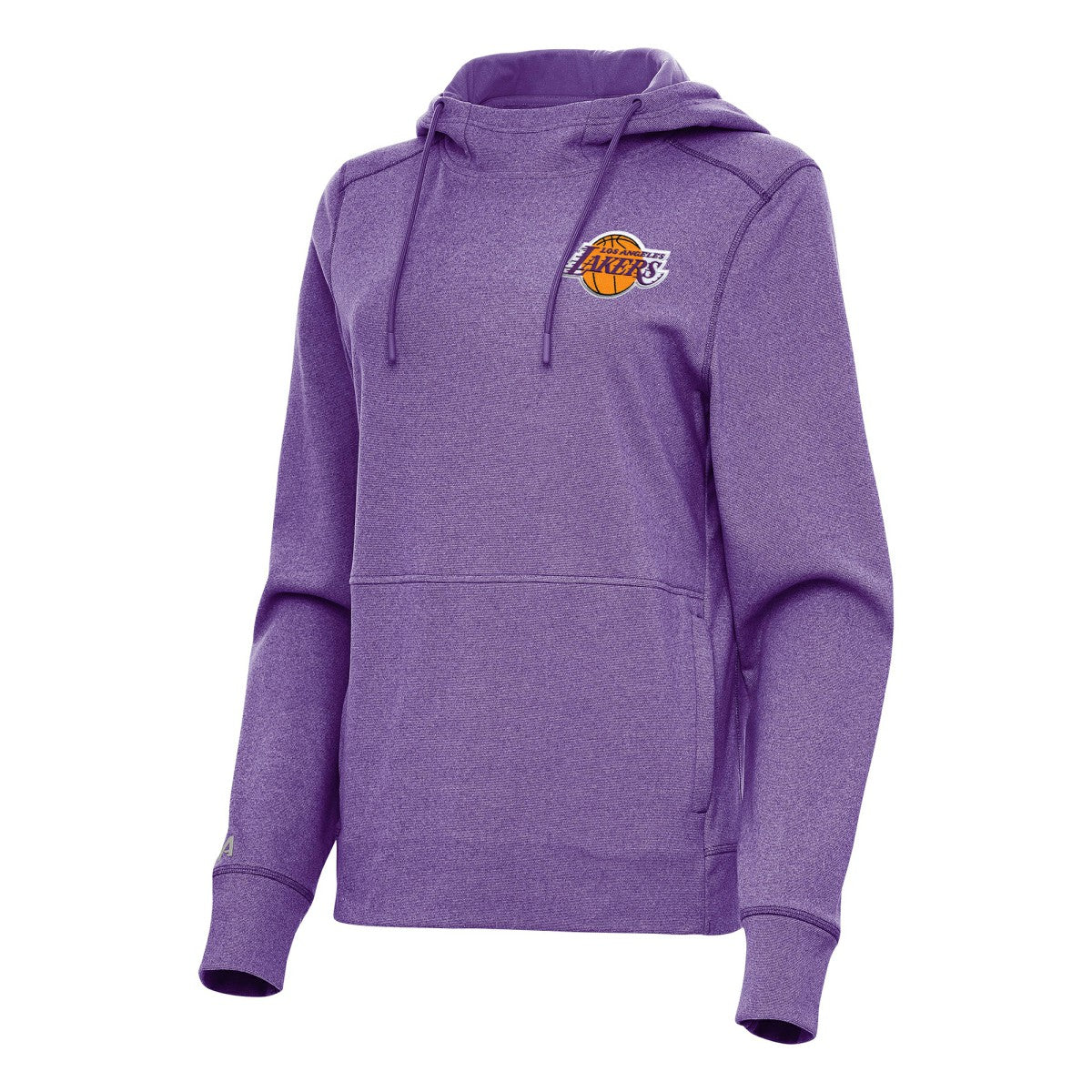 Los Angeles Lakers Antigua Women's Justice Pullover Hoodie - Heather Purple on sale