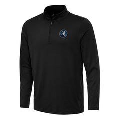 Minnesota Timberwolves Antigua Reprocess Quarter-Zip Top - Black discount