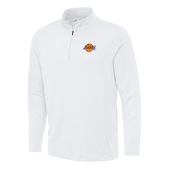 Los Angeles Lakers Antigua Reprocess Quarter-Zip Top - White sale