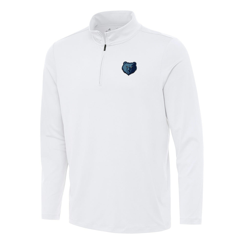 Memphis Grizzlies Antigua Reprocess Quarter-Zip Top - White on sale
