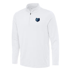 Memphis Grizzlies Antigua Reprocess Quarter-Zip Top - White on sale
