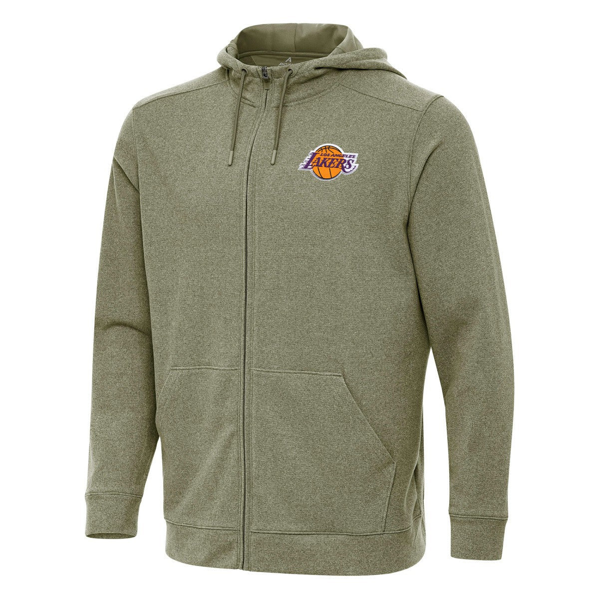 Los Angeles Lakers Antigua Effortless Full-Zip Hoodie Jacket - Olive outlet