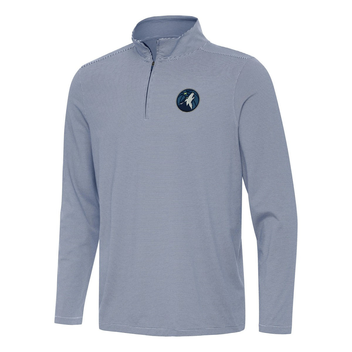 Minnesota Timberwolves Antigua Twine Quarter-Zip Top - Navy sale