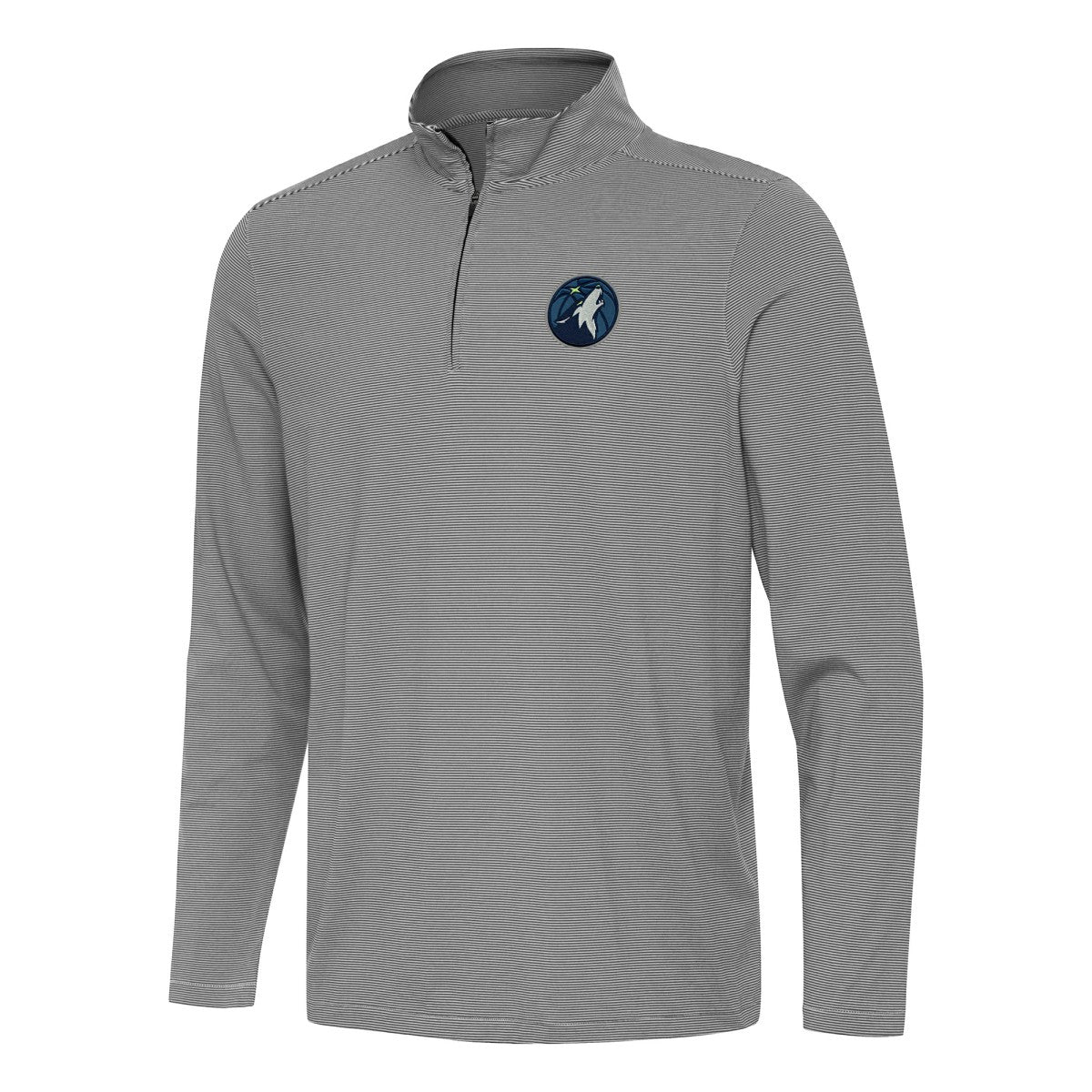 Minnesota Timberwolves Antigua Twine Quarter-Zip Top - Black cheap
