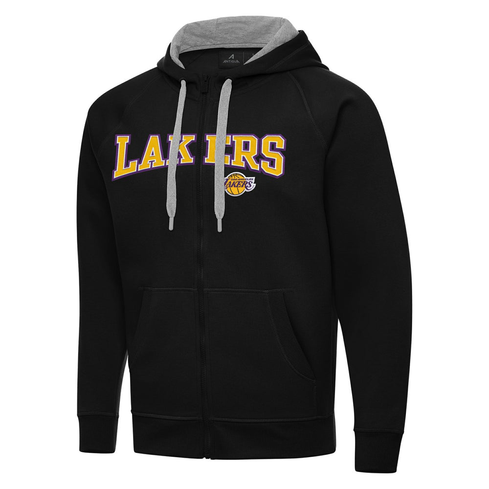 Los Angeles Lakers Antigua Big & Tall Victory Full-Zip Hoodie Jacket - Black sale