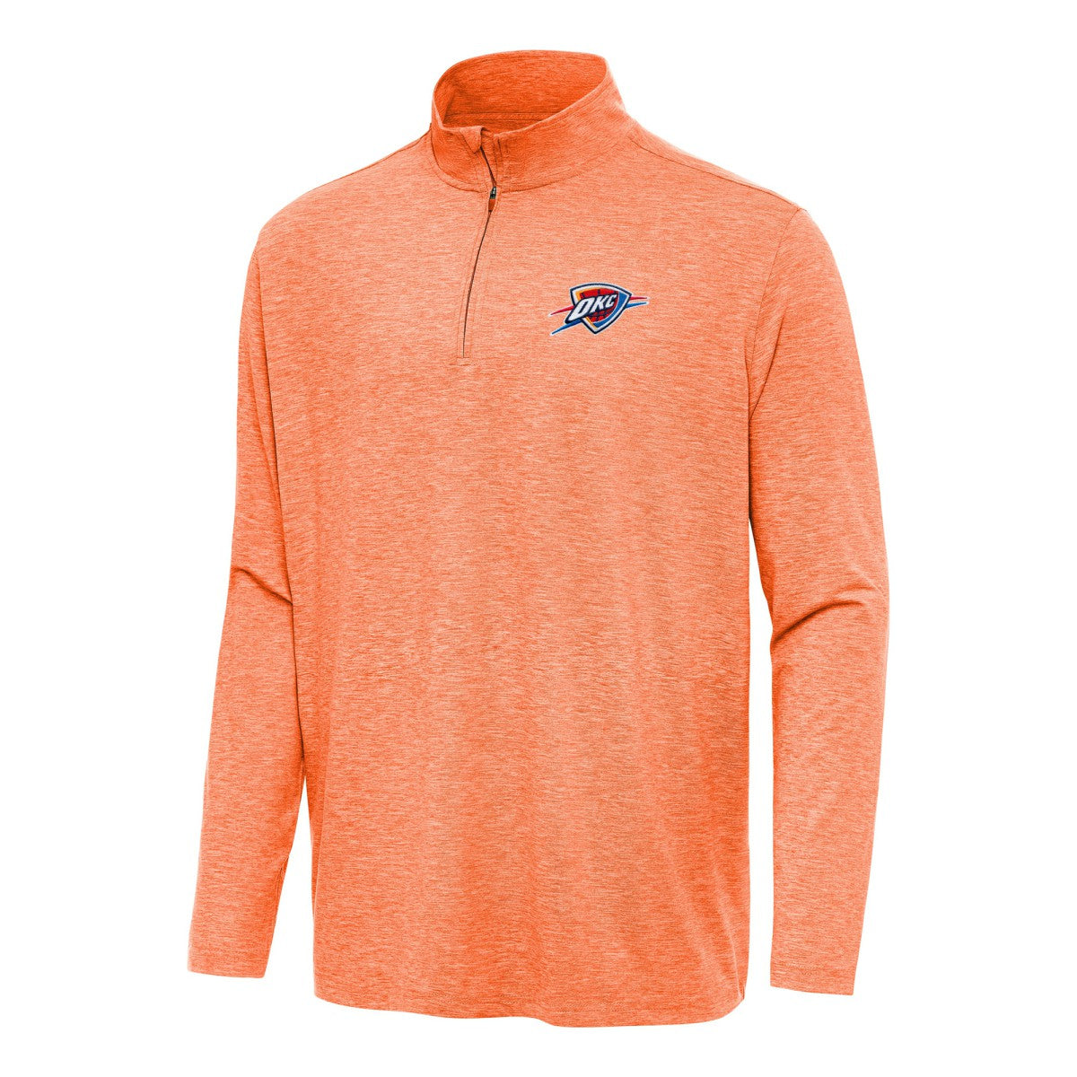 Oklahoma City Thunder Antigua Hunk Quarter-Zip Top - Heather Orange cheap
