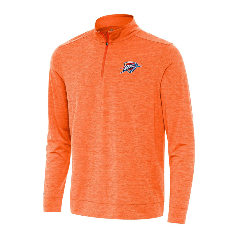 Oklahoma City Thunder Antigua Bright Quarter-Zip Top - Heather Orange outlet