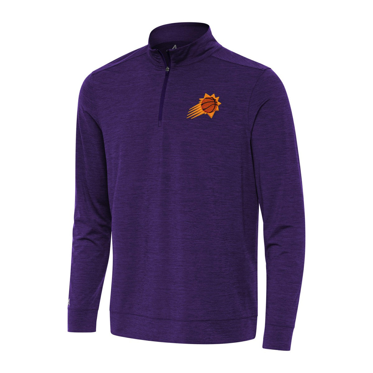 Phoenix Suns Antigua Bright Quarter-Zip Top - Heather Purple sale