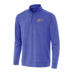 Oklahoma City Thunder Antigua Bright Quarter-Zip Top - Heather Royal on sale