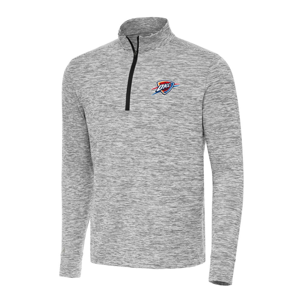 Oklahoma City Thunder Antigua Cause Quarter-Zip Top - Black for sale