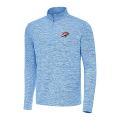 Oklahoma City Thunder Antigua Cause Quarter-Zip Top - Heather Powder Blue for sale